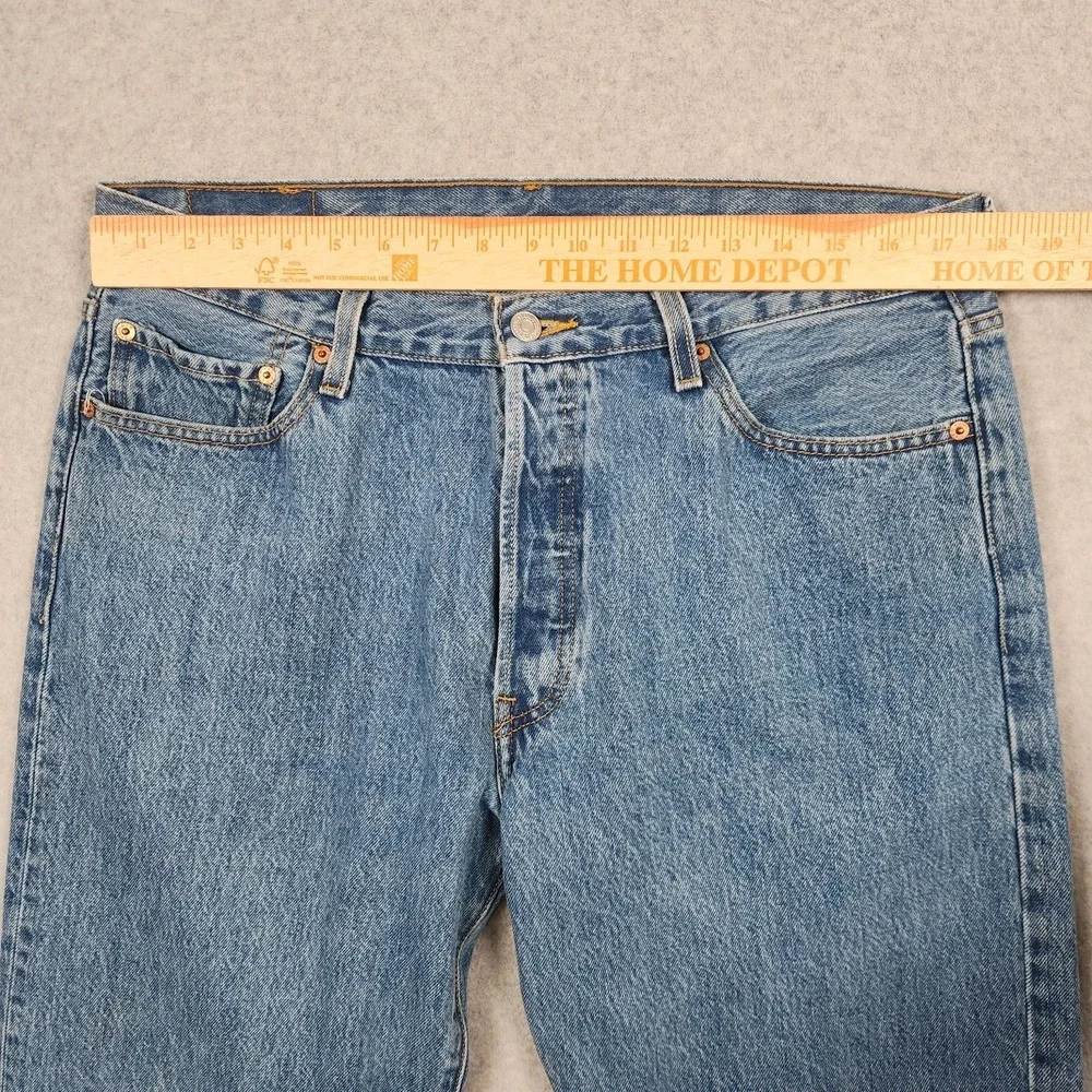 Vintage Levi's 501 Jeans 36x30 Blue Original Jeans Button Fly 100% Cotton Denim